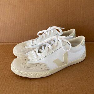 VEJA Women's Volley Canvas+Leather White Natural | US 8, EU 39